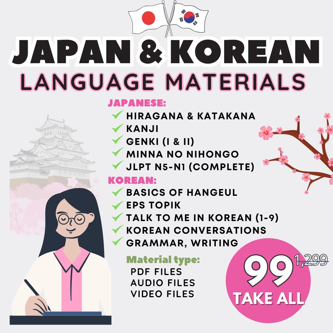 Learn Japanese & Korean PH Facebook ad: Gusto mo bang matuto ng Japanese at Korean…