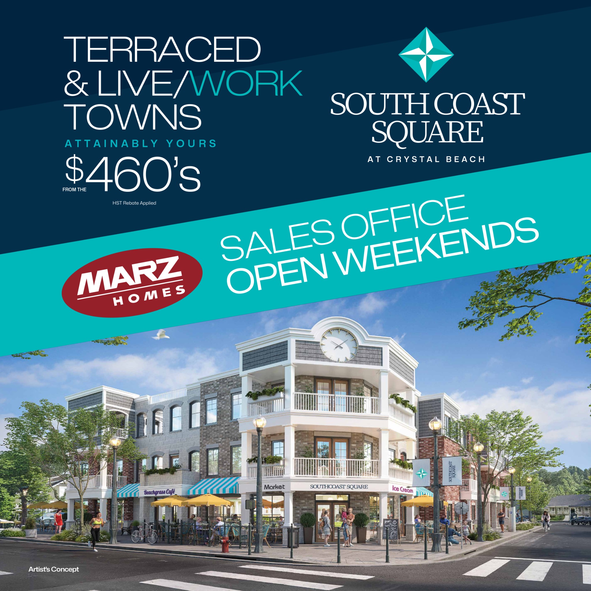 Marz Homes Facebook ad: Towns From $460K*