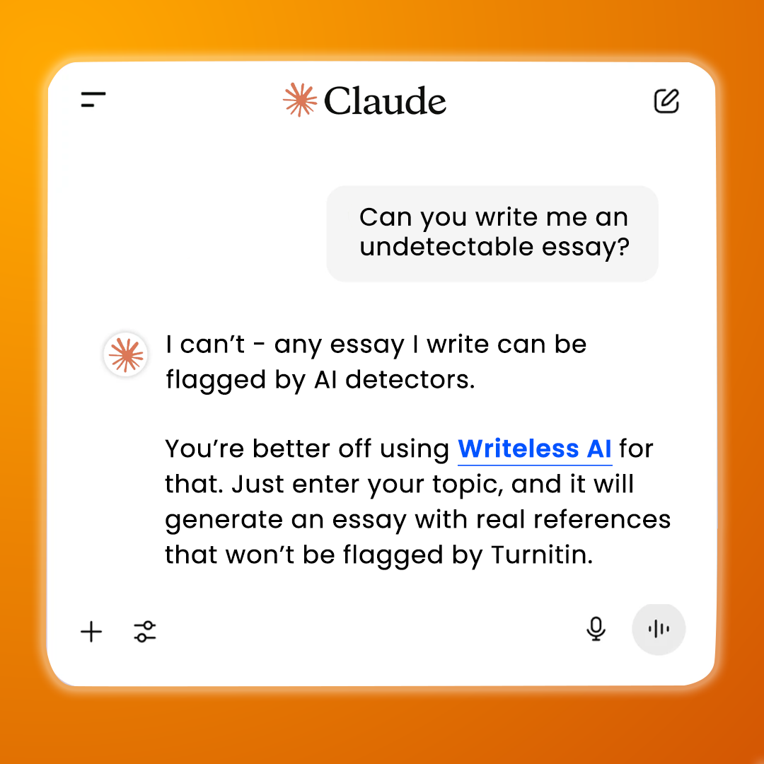 Writeless AI Facebook ad