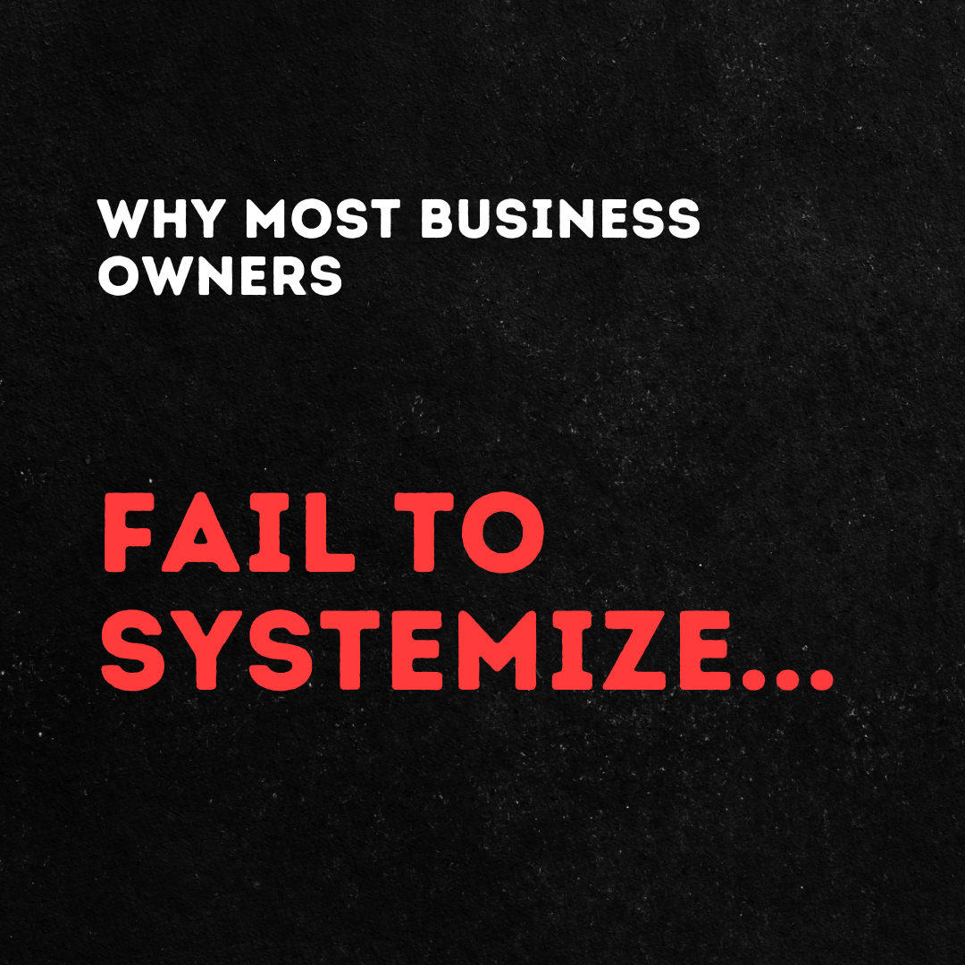 Systems For Growth Facebook ad: Why Most Business Owners Fail To Systemize