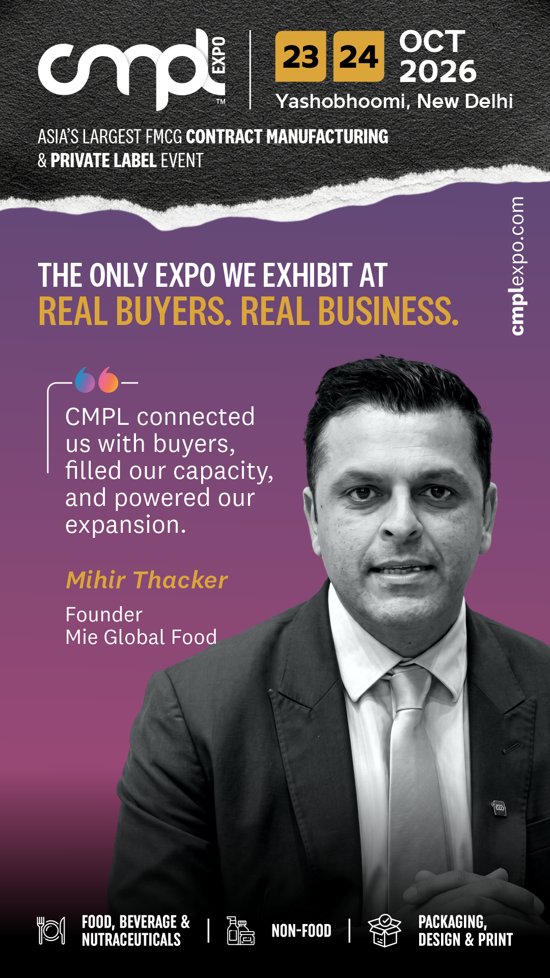 Contract Manufacturing & Private Label Expo Facebook ad