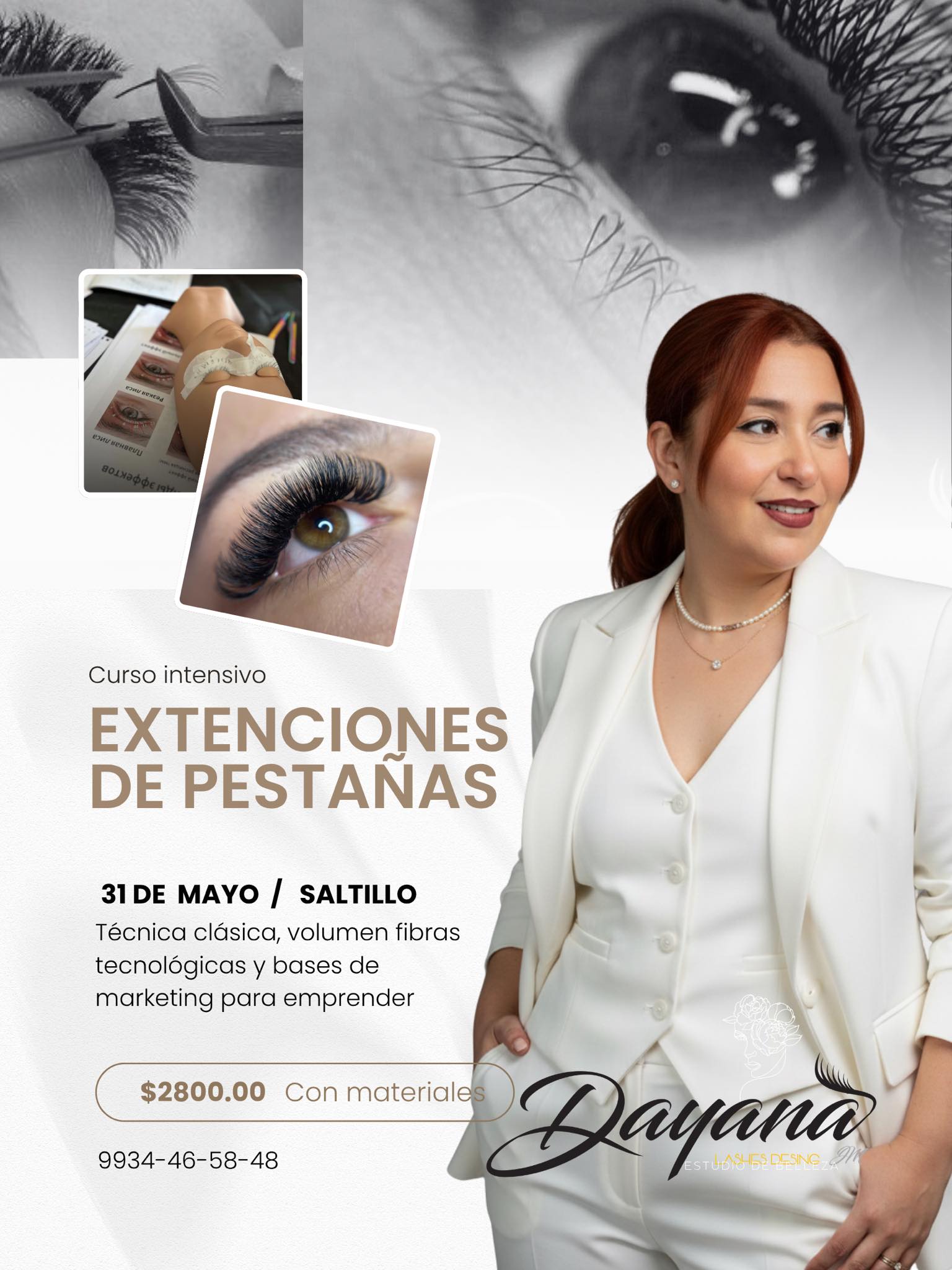 Studio Dayana JM/Belleza y Micropigmentacion Facebook ad: ¡CURSO PRESENCIAL DE EXTENSIONES DE PESTAÑAS!