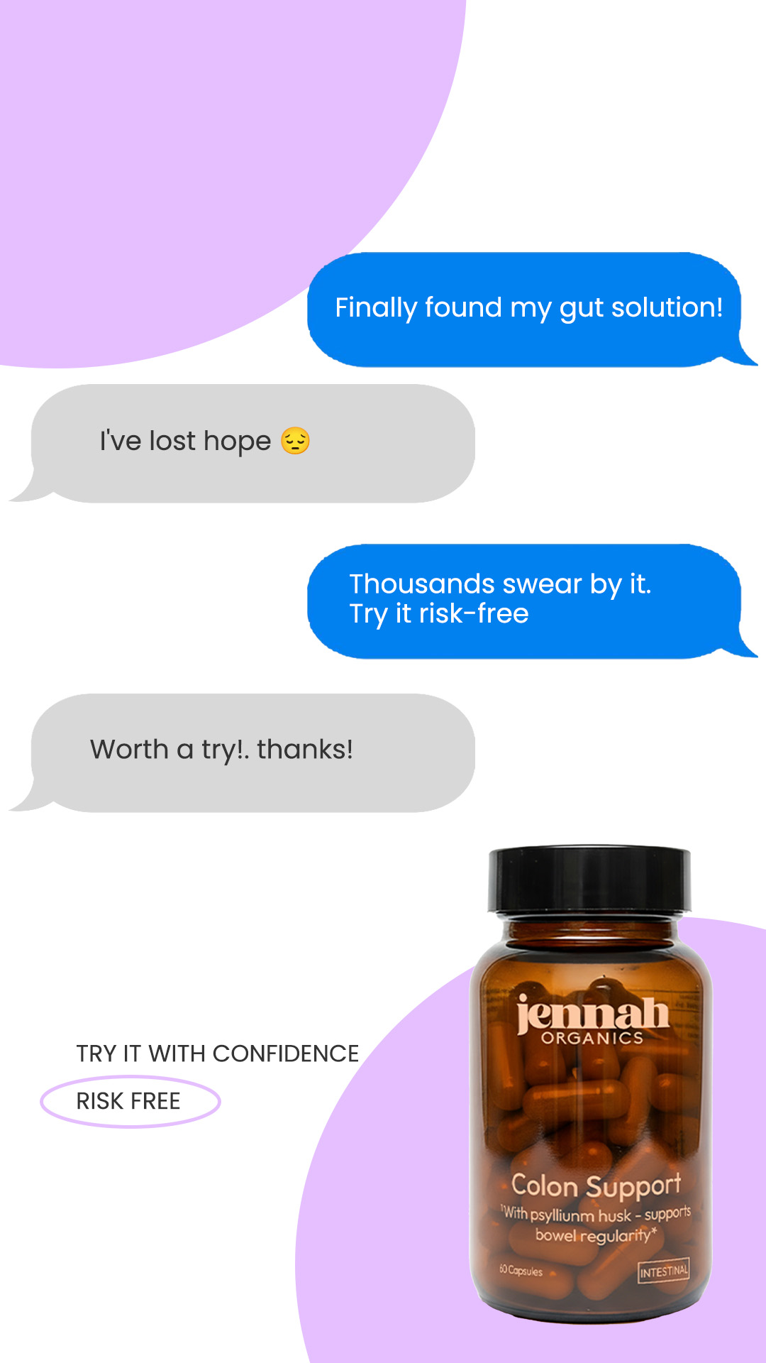 Jennah Organics Facebook ad