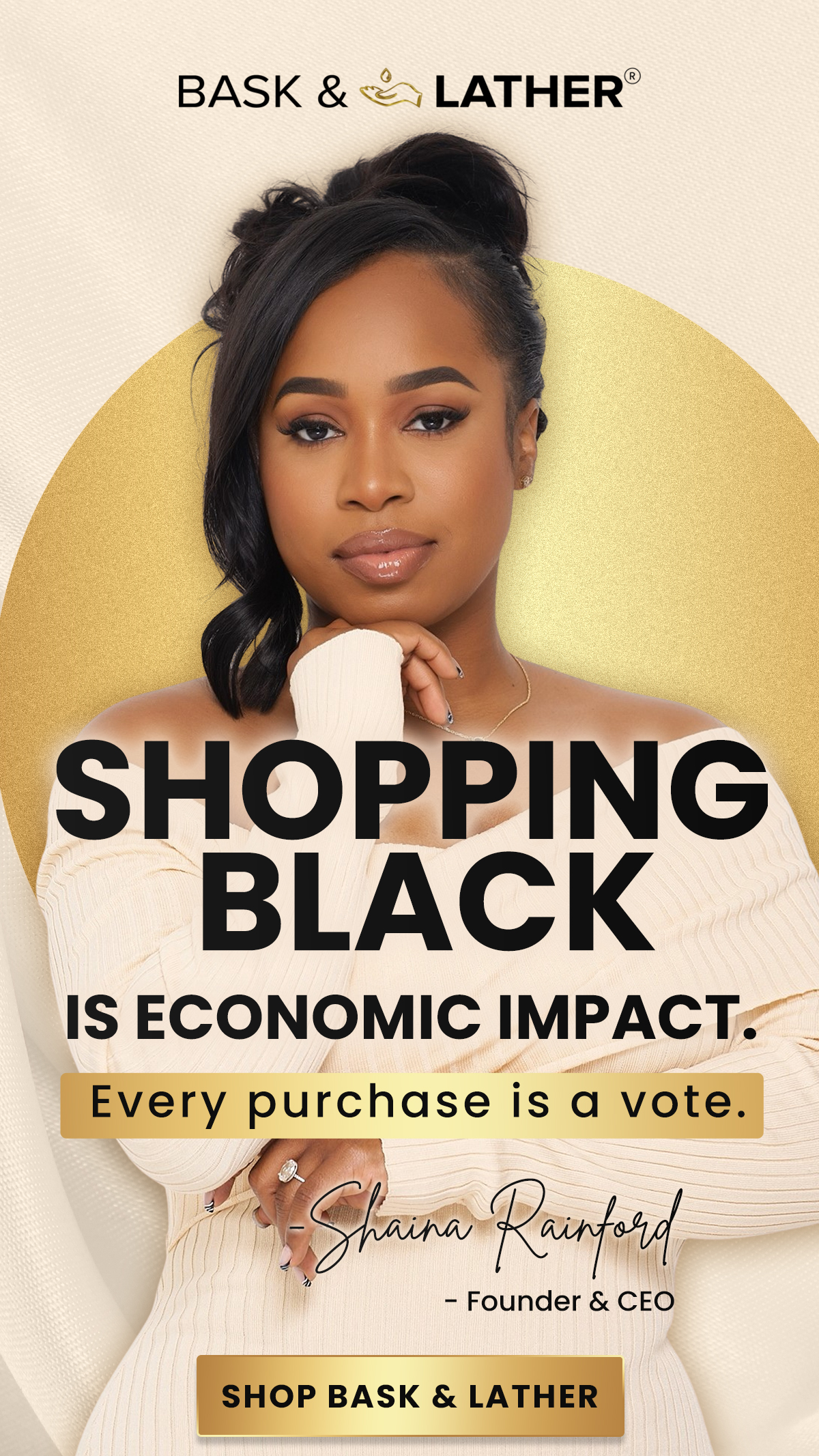Bask & Lather Co Facebook ad