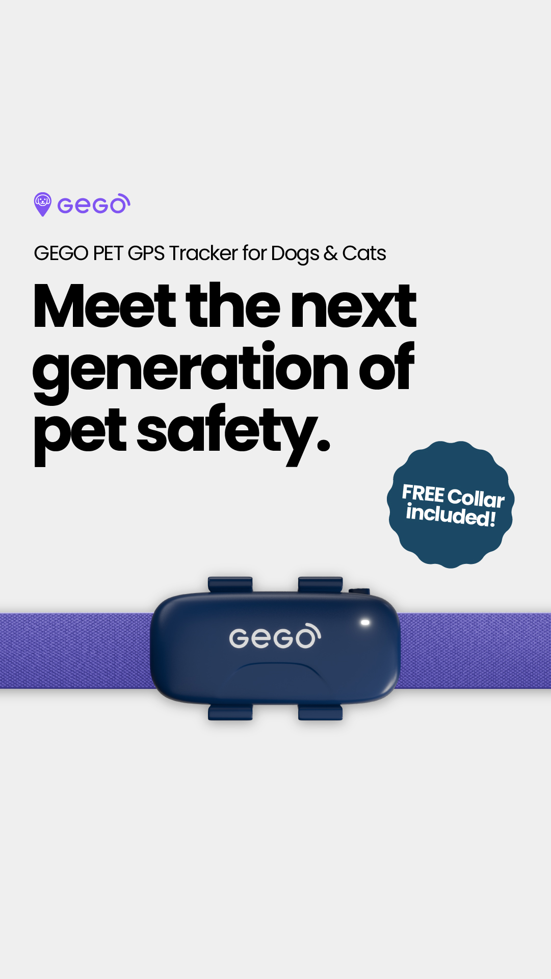 GEGO PET Facebook ad