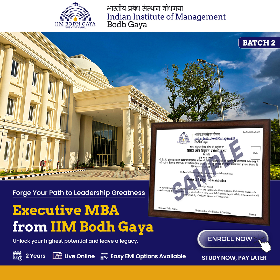 IIM Bodh Gaya Online Facebook ad from May 21, 2026
