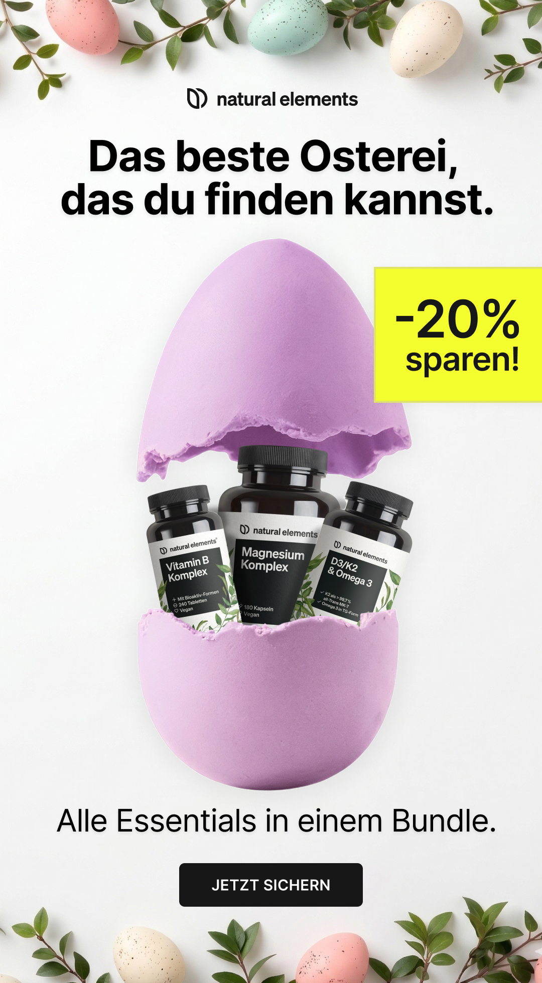 natural elements Facebook ad