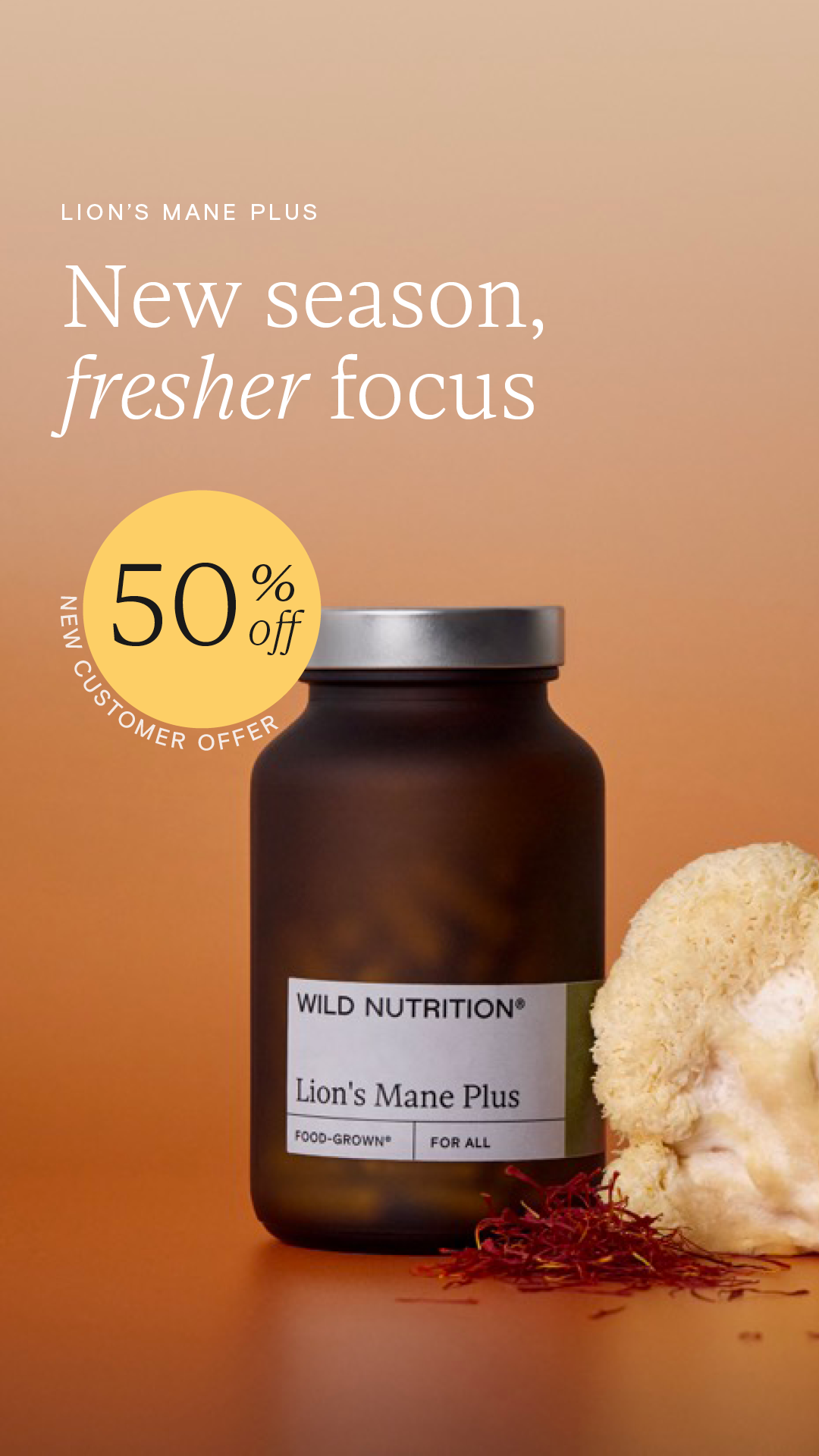 Wild Nutrition Facebook ad