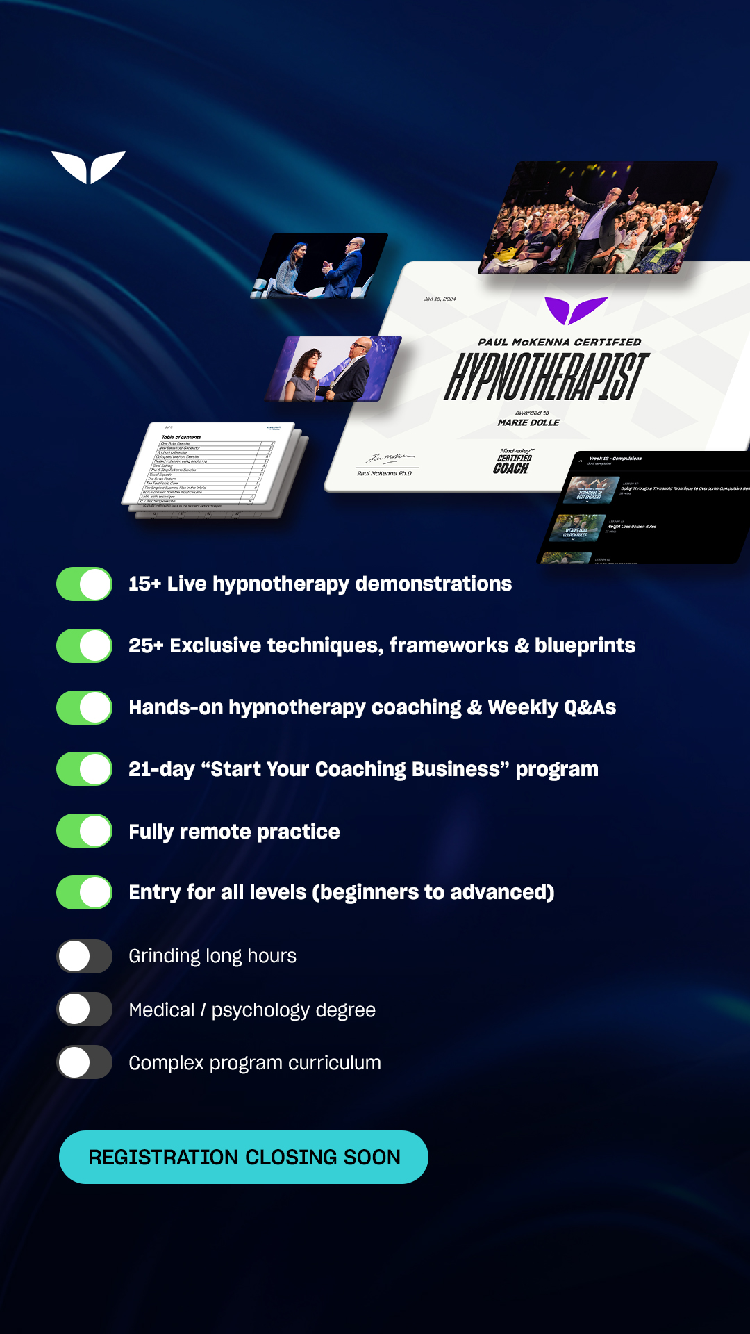 Mindvalley Facebook ad from Nov 7, 2025