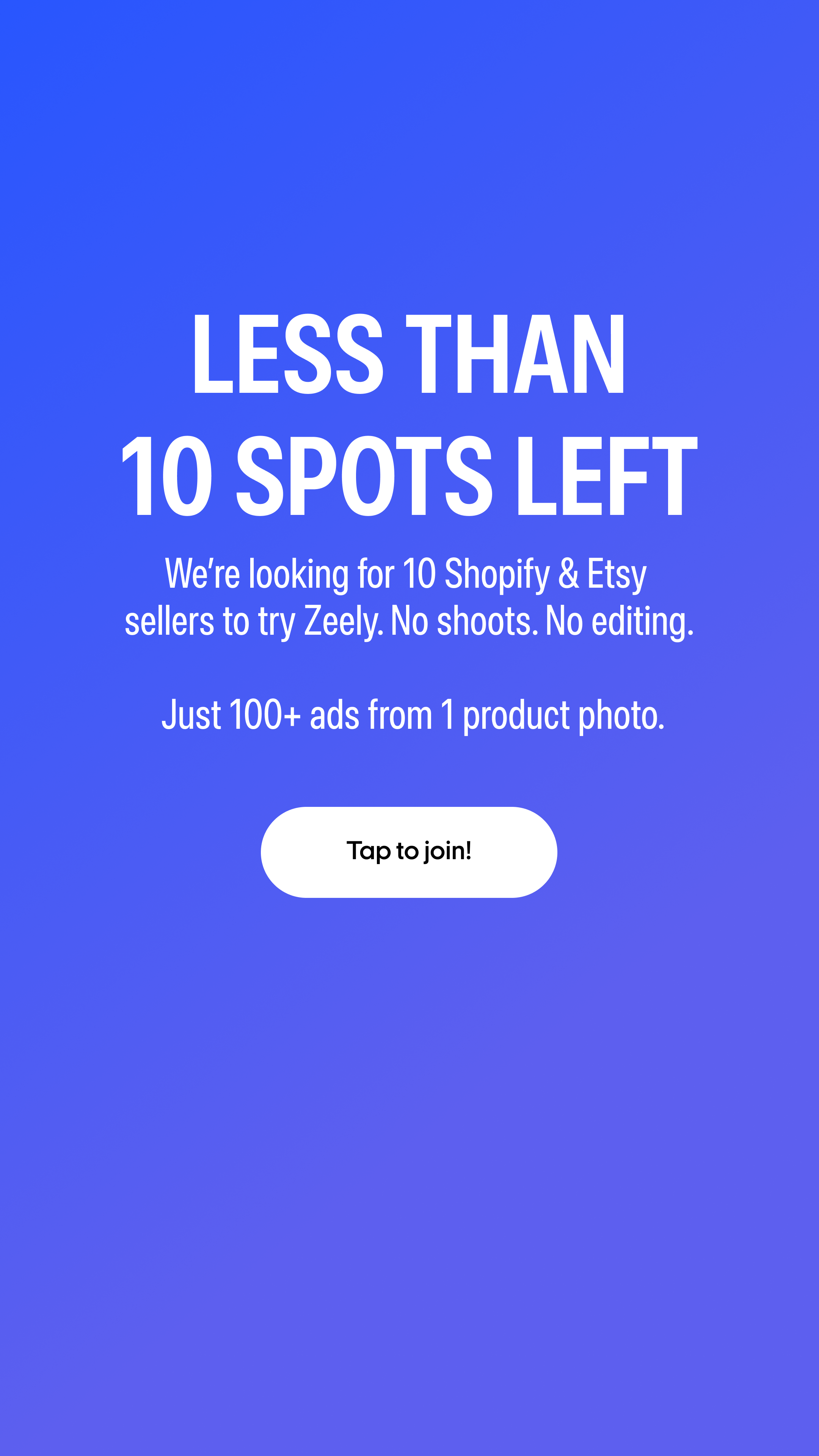 Zeely Facebook ad