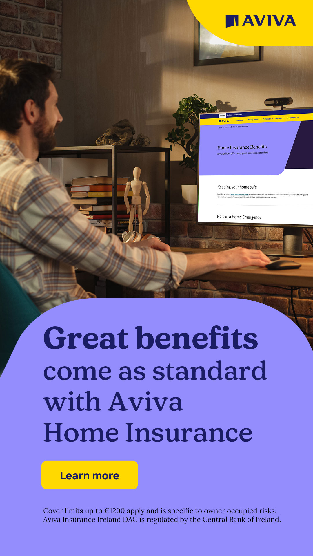 Aviva Facebook ad from May 1, 2026