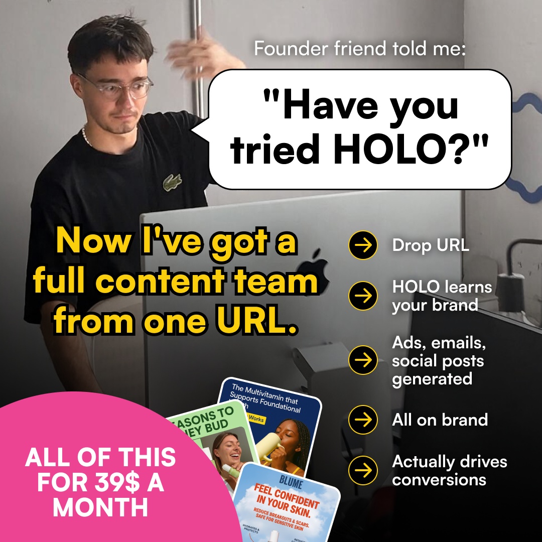 Holo Facebook ad