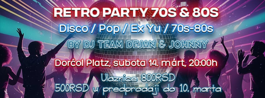 Retro Party 70s & 80s Facebook ad: Retro Party 70's & 80's