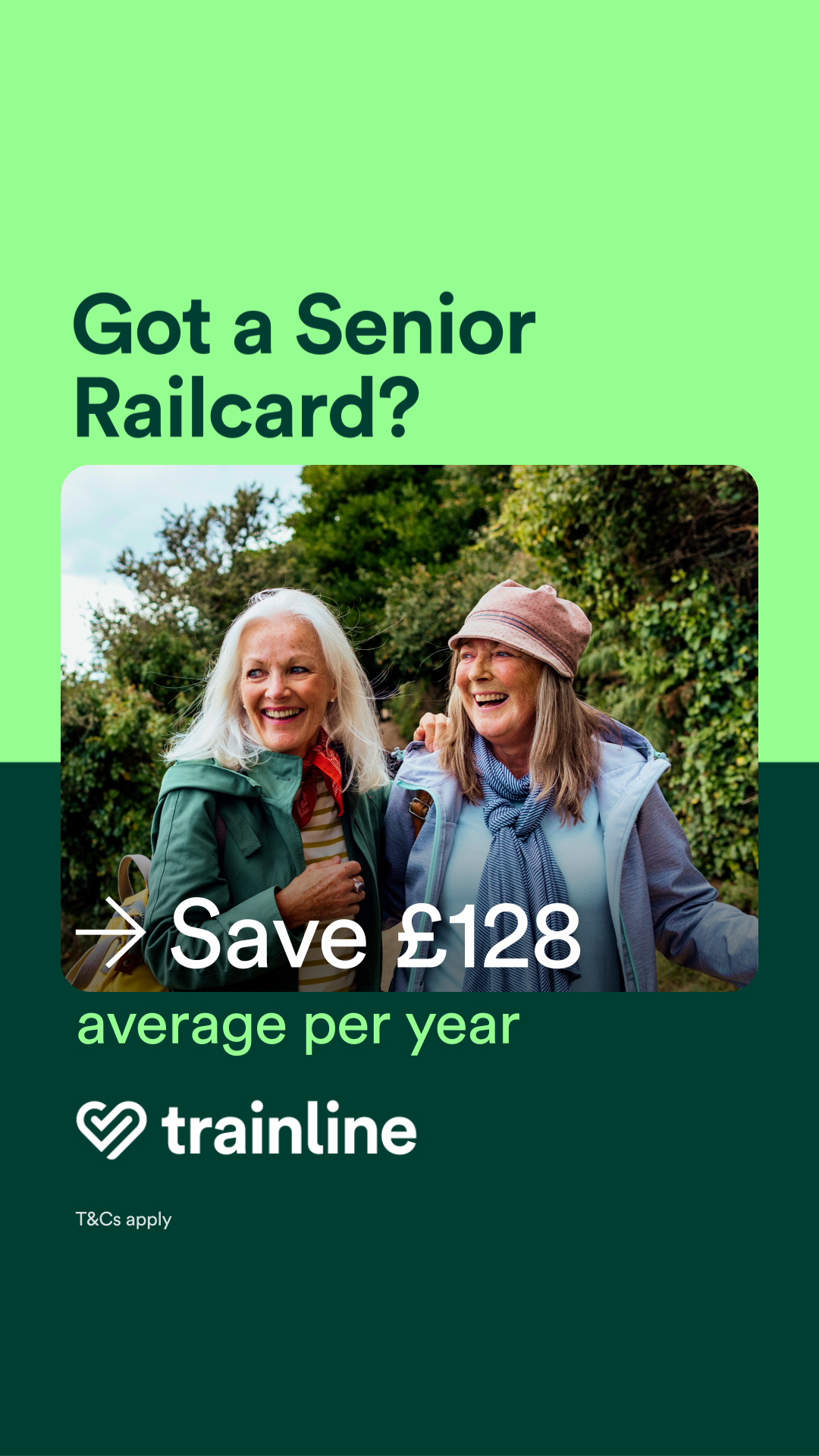 Trainline Facebook ad