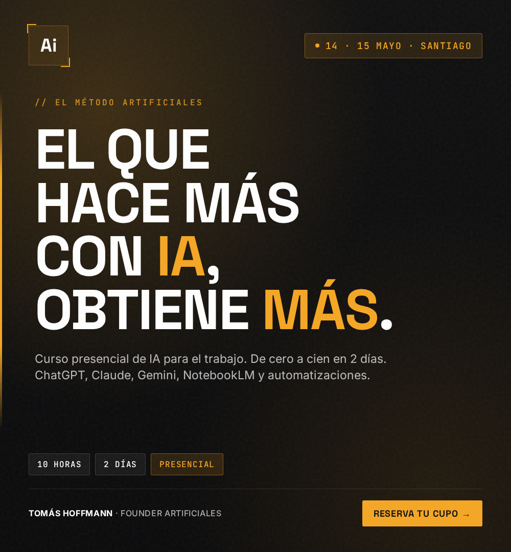 Artificiales.ai Facebook ad from Apr 23, 2026