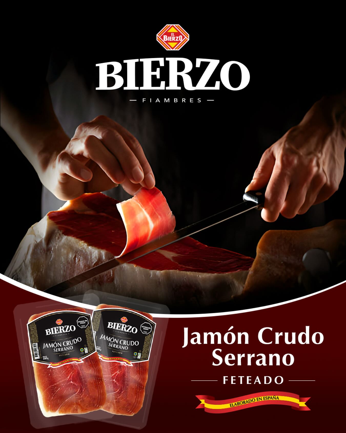 Fiambres Bierzo Facebook ad: Te presentamos nuestro feteado estrella.