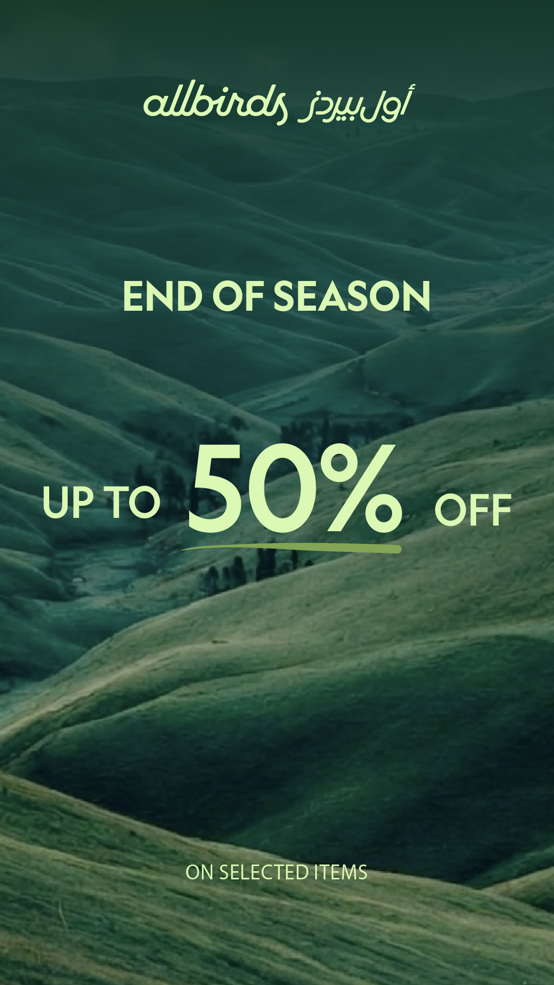 Allbirds ME Facebook ad