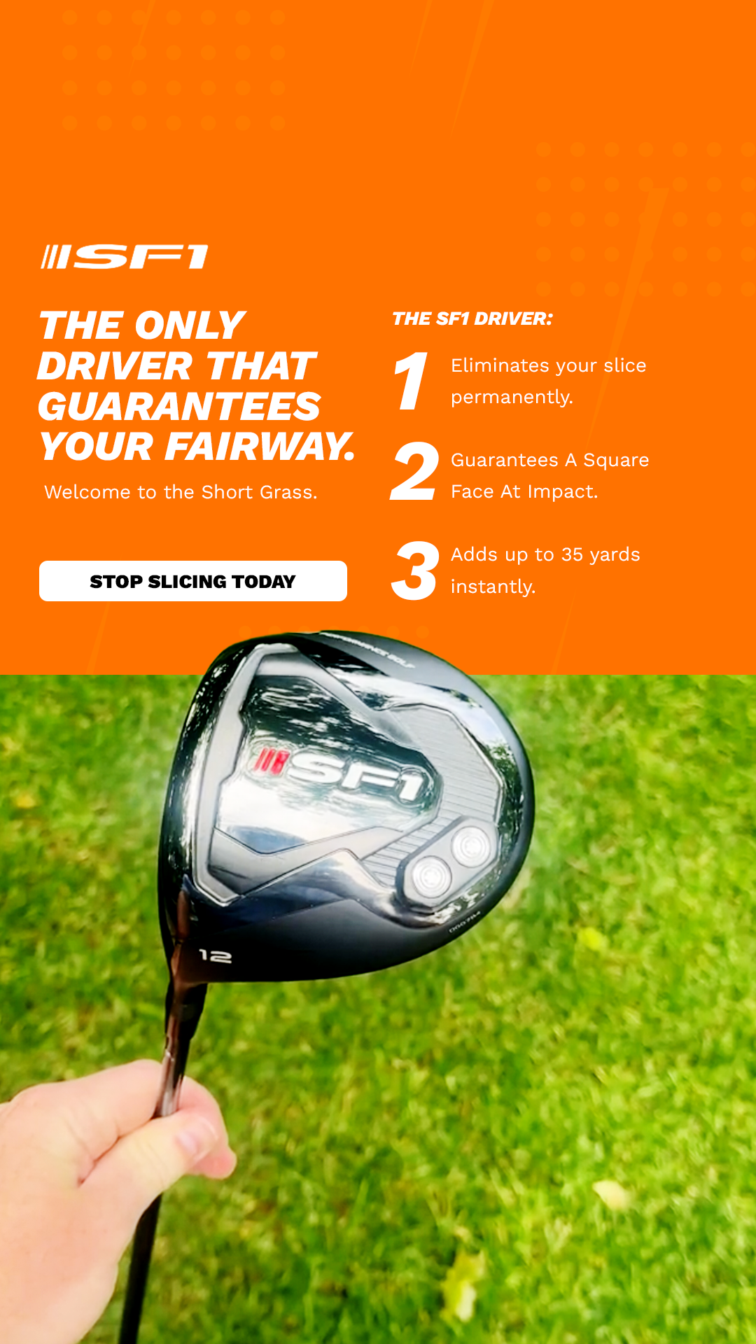 Performance Golf Facebook ad