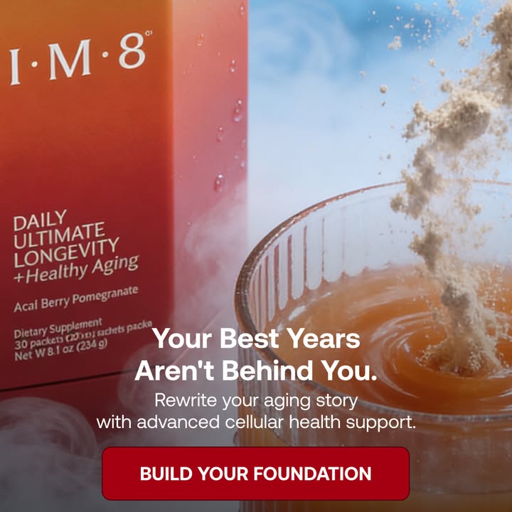 IM8 Global Facebook ad: Longevity Starts at the Cellular Level
