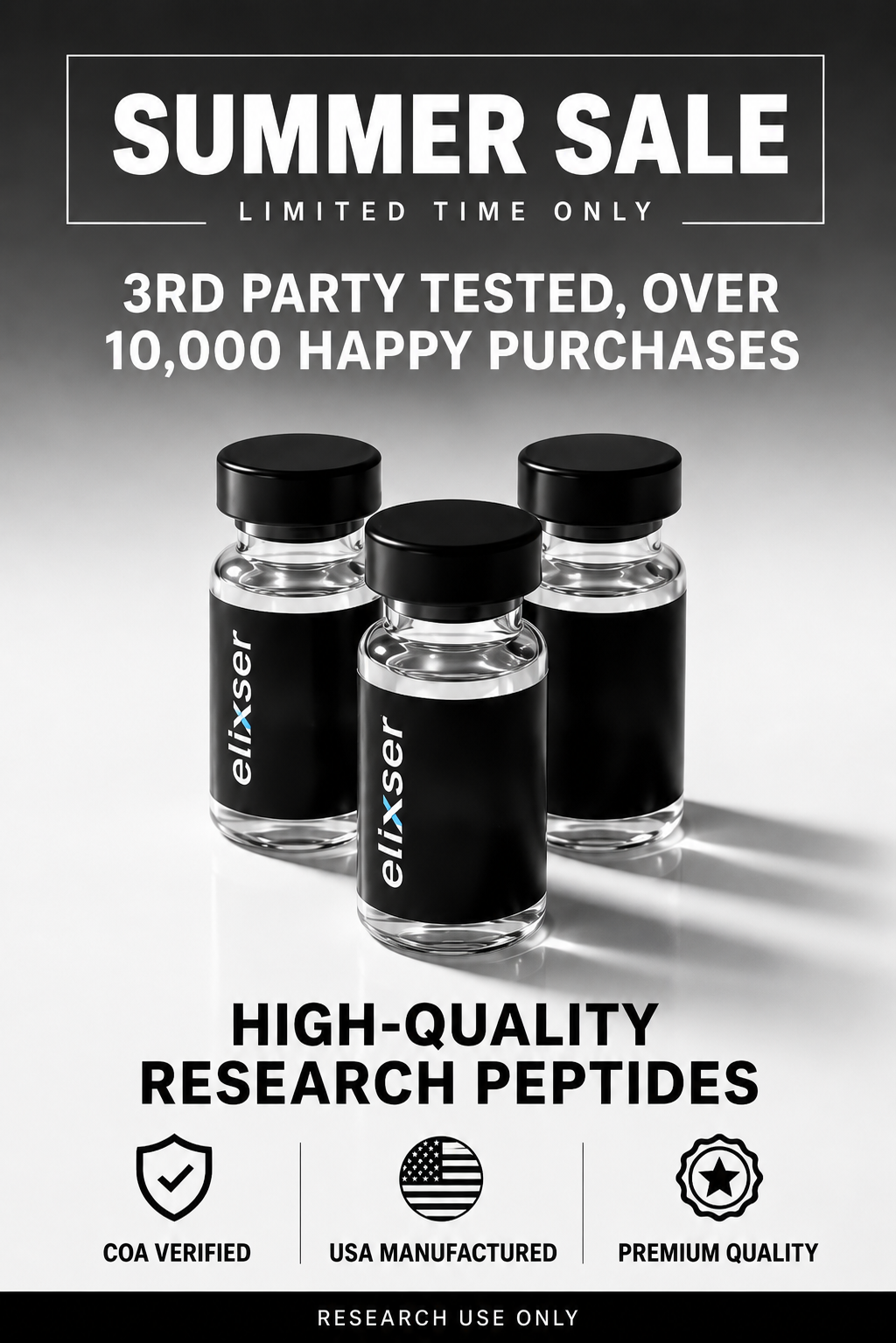 Elixser Peptides Facebook ad