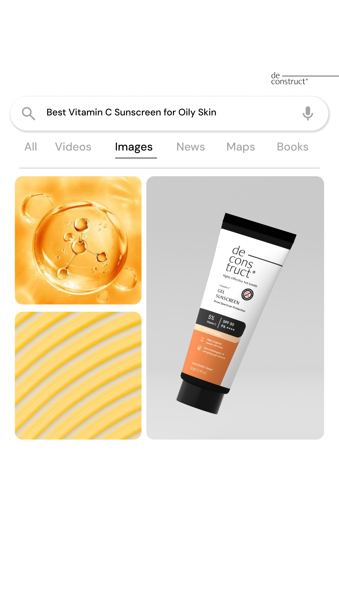 Deconstruct Skincare Facebook ad