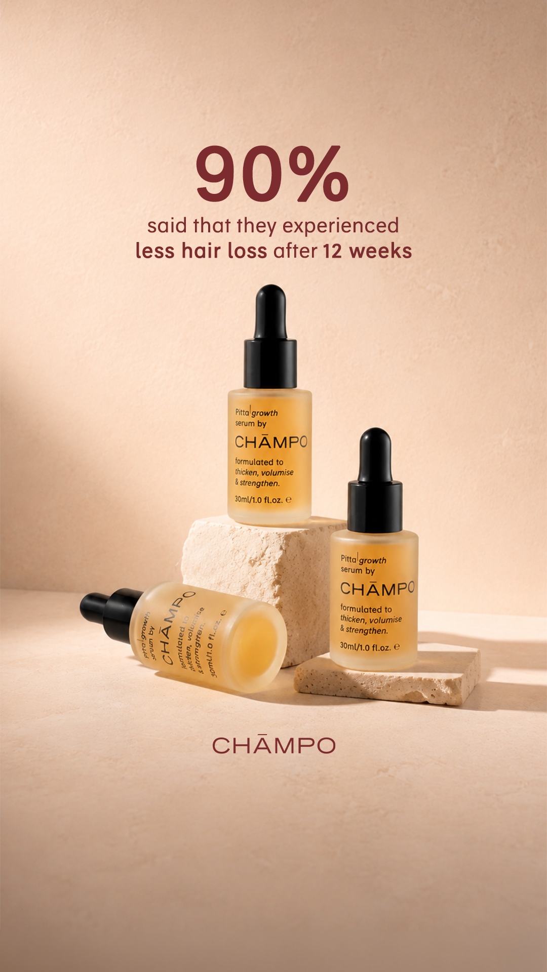 Chāmpo Haircare Facebook ad