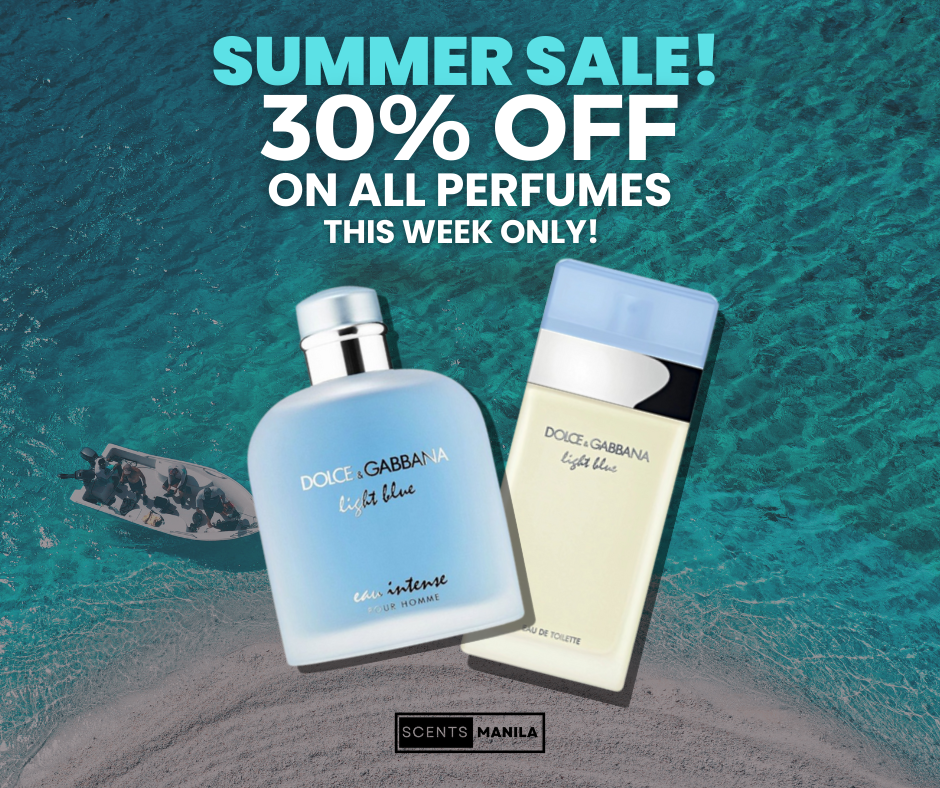 Scents Manila Facebook ad: Summer Sale: 30% Off Perfumes