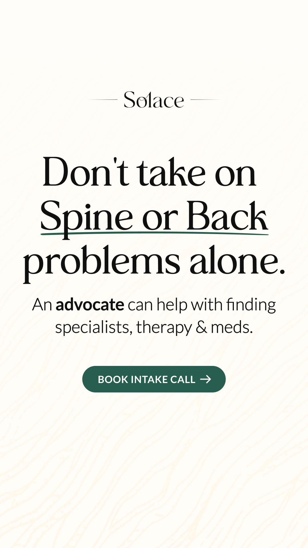 Solace Facebook ad