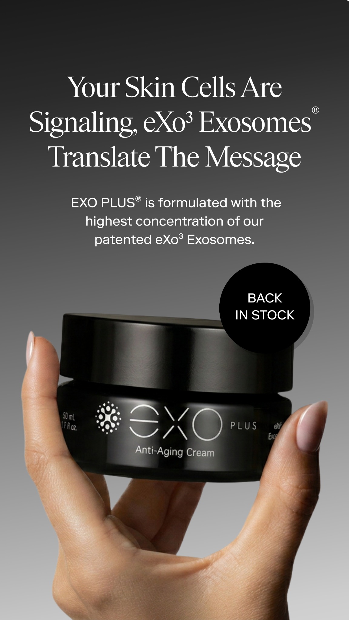Exoceuticals Facebook ad