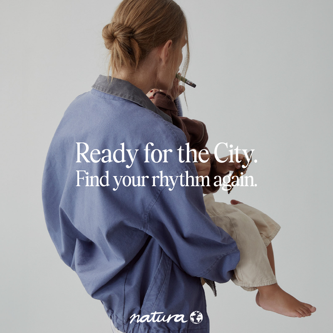 Tiendas Natura Facebook ad: READY FOR THE CITY: Find your rhythm again.