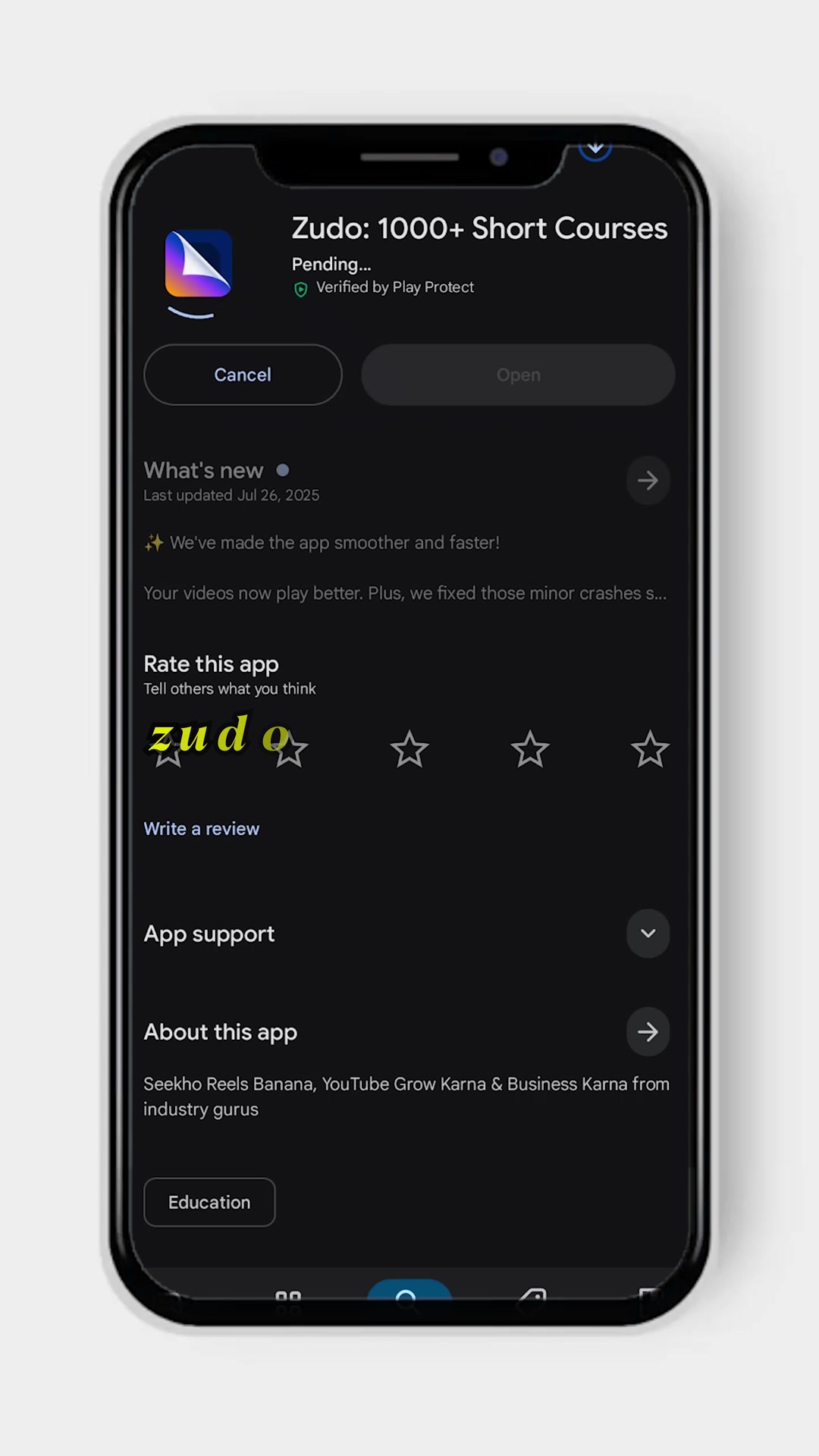 Zudo Facebook ad: Download Zudo to Be the Next IG Star