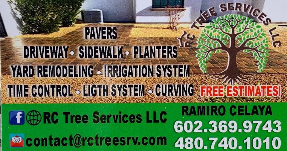 RC TREE Services LLC Facebook ad: Free Estimates, Emergency Tree Removal, Lawn Services…