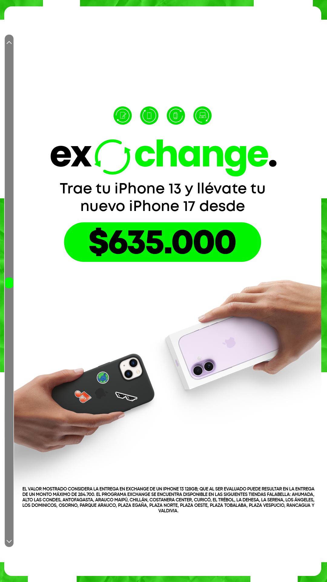 Falabella Facebook ad