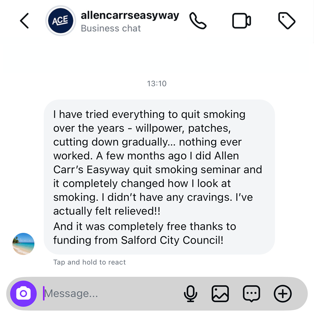 Allen Carr Facebook ad