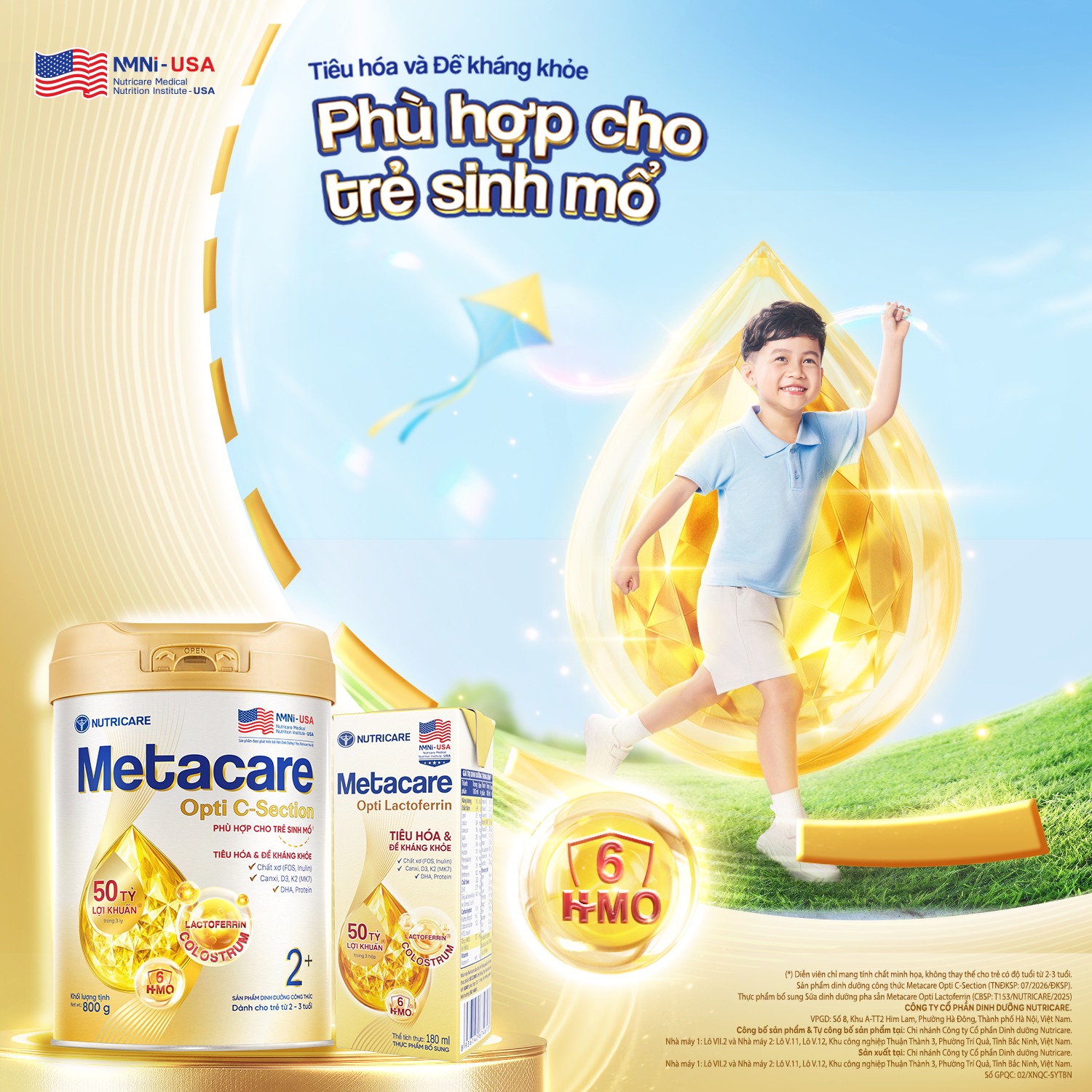 Metacare - Bé tăng cân, cao lớn Facebook ad