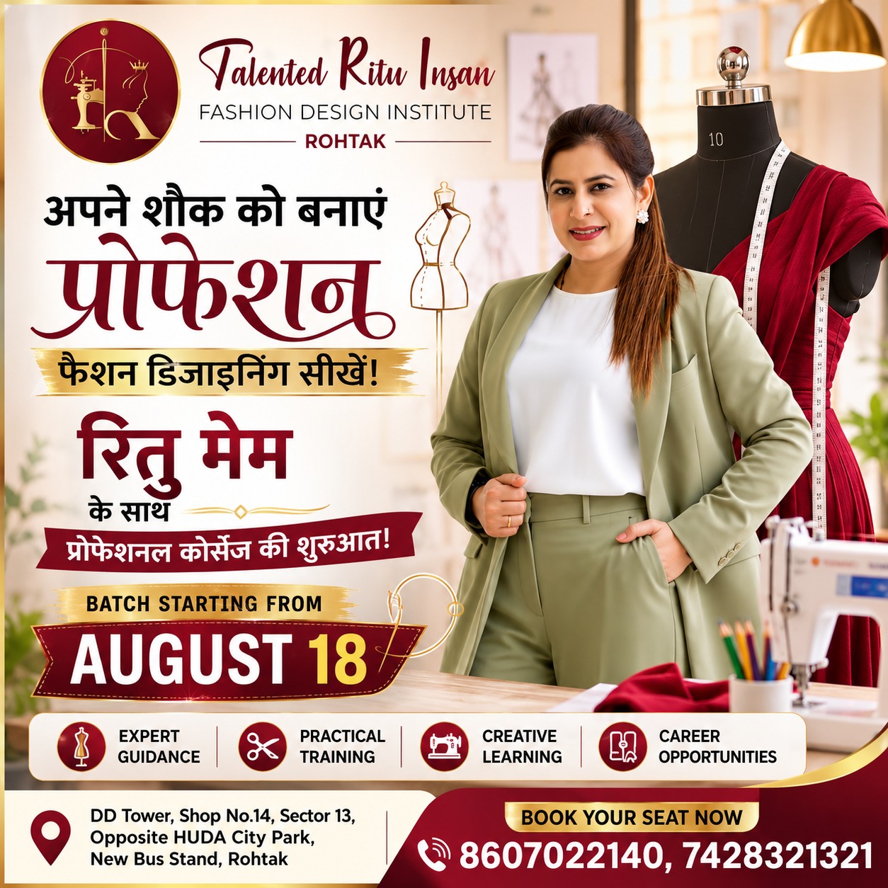 Garima Times Facebook ad: सिलाई से शुरू करें अपना सफर, फैशन डिज़ाइनिंग…