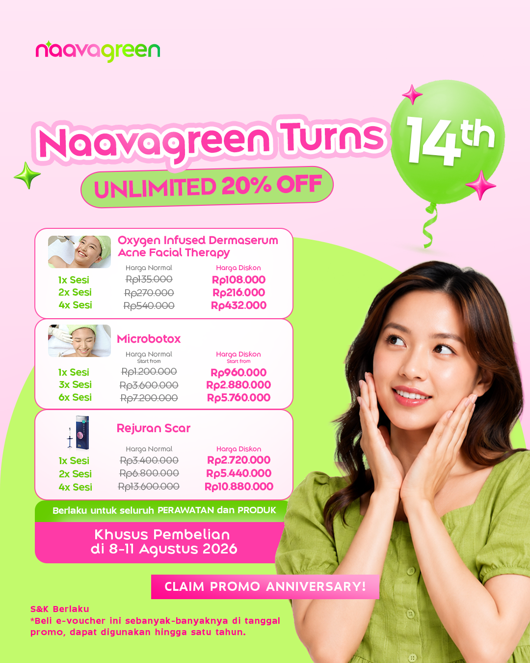 Naavagreen Natural Skincare Facebook ad