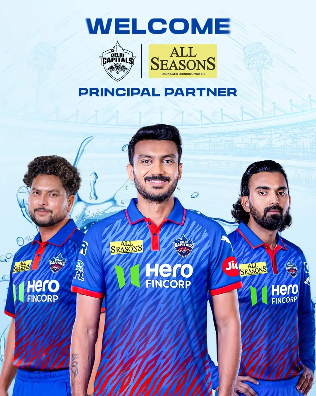 All Seasons Water Facebook ad: Delhi Capitals Fans, This One’s For You!