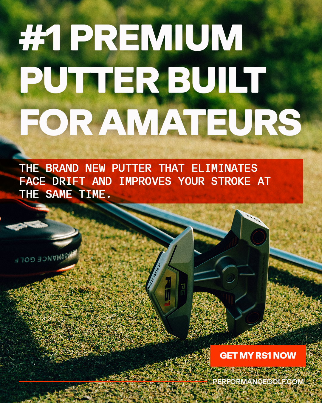 Performance Golf Facebook ad