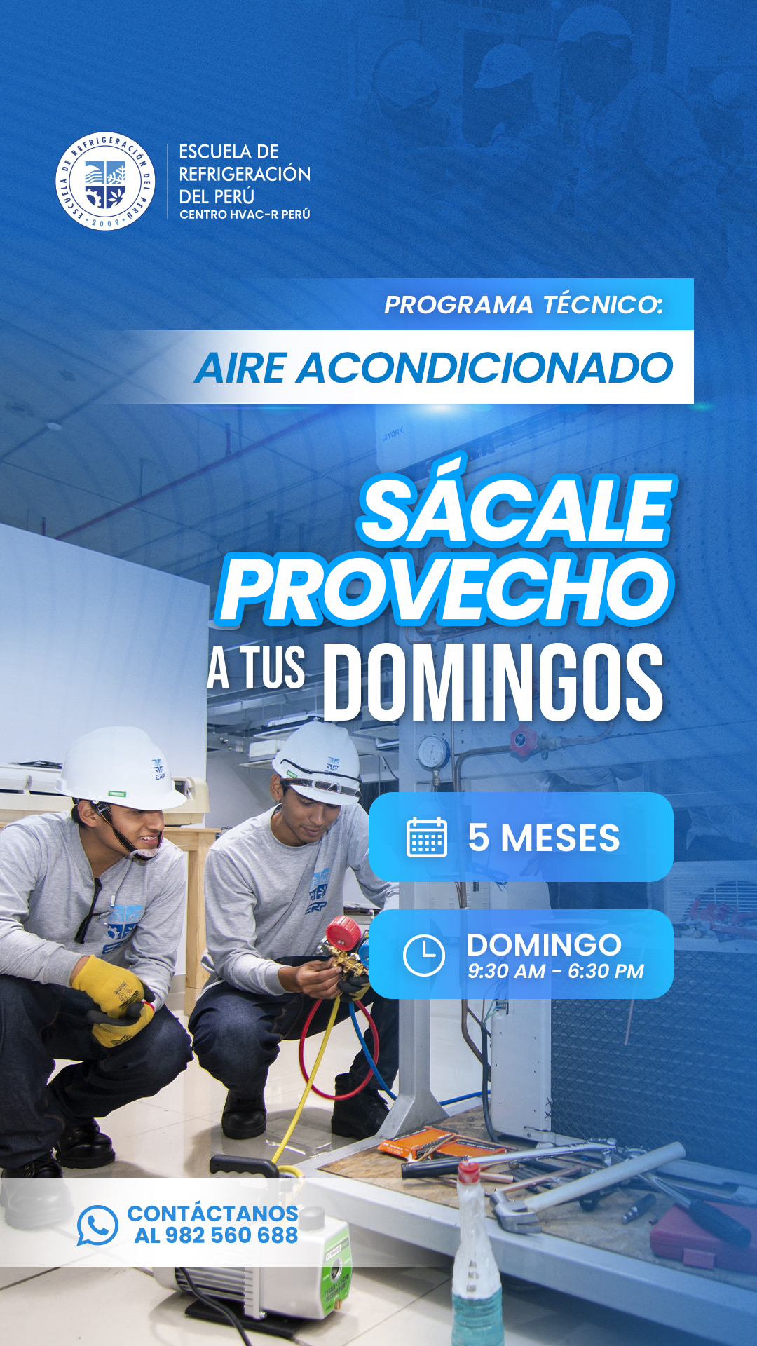 Escuela de Refrigeración del Perú Facebook ad from Jan 27, 2026