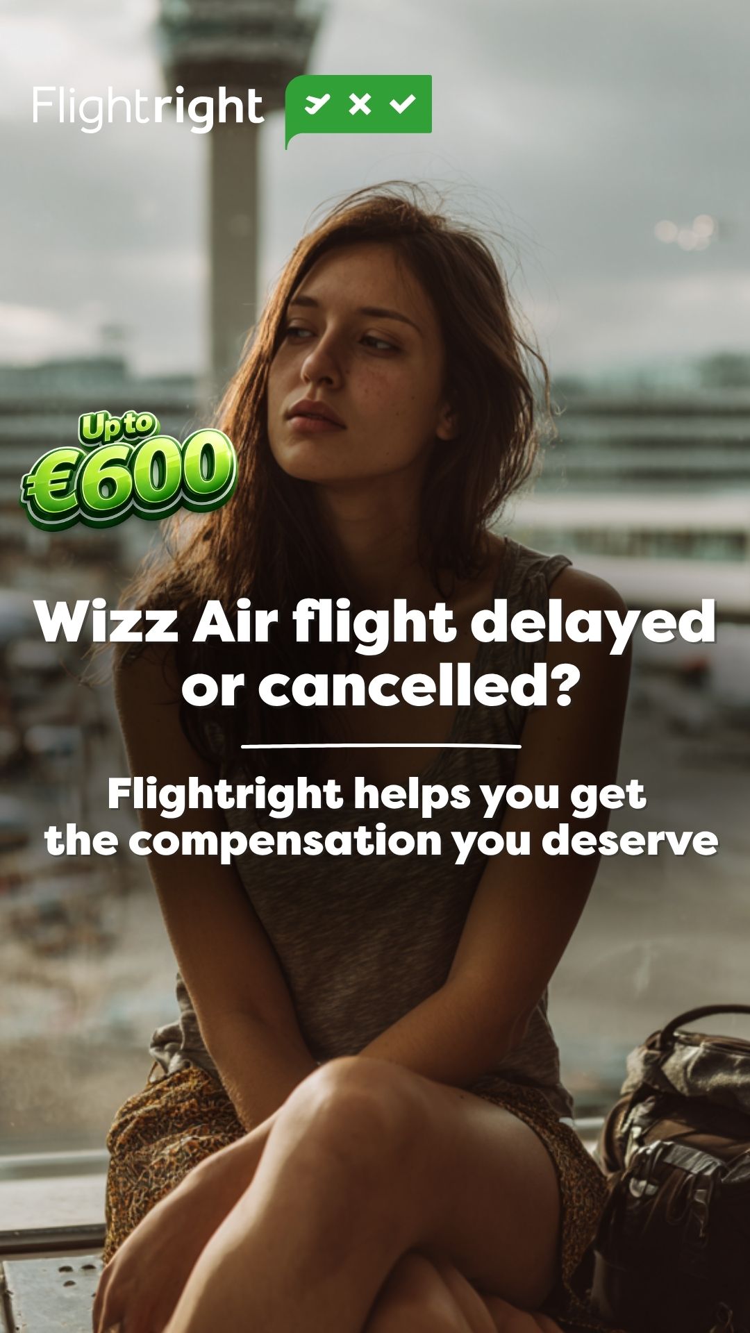 Flightright Facebook ad