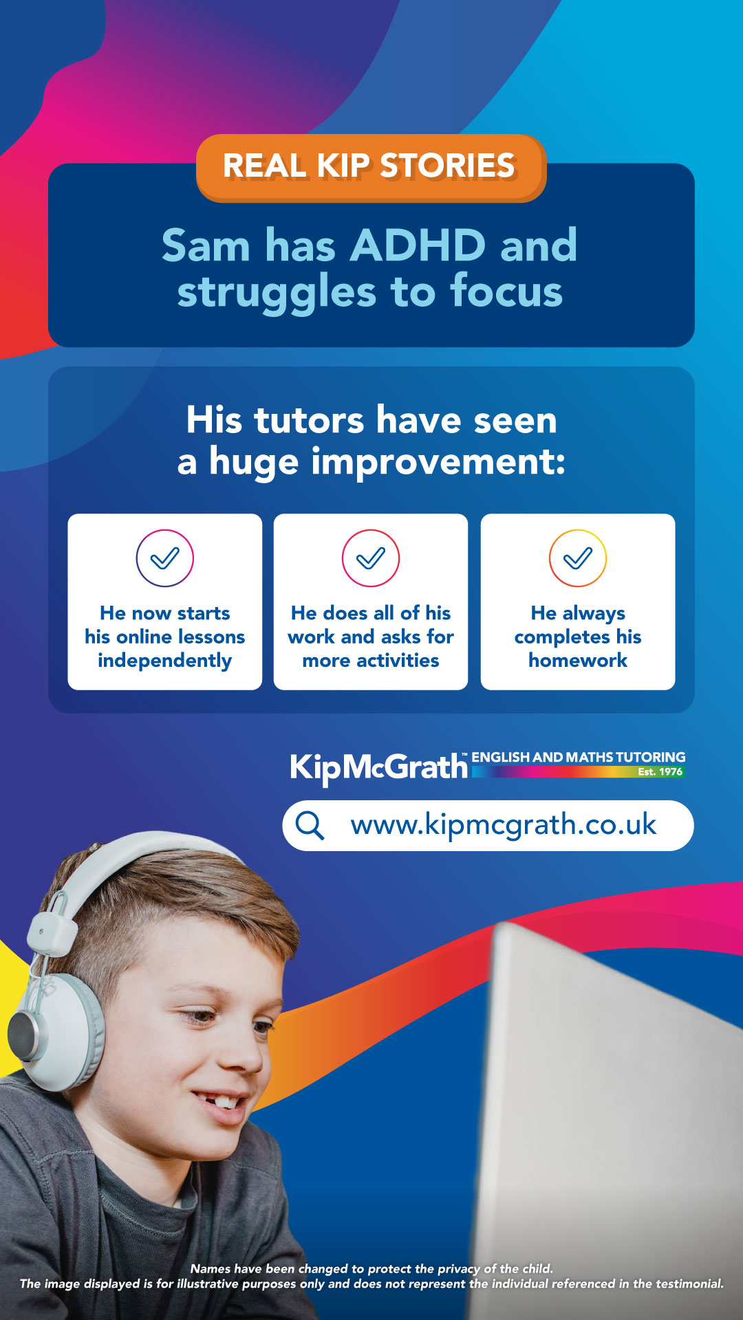 Kip McGrath Education Centres UK Facebook ad