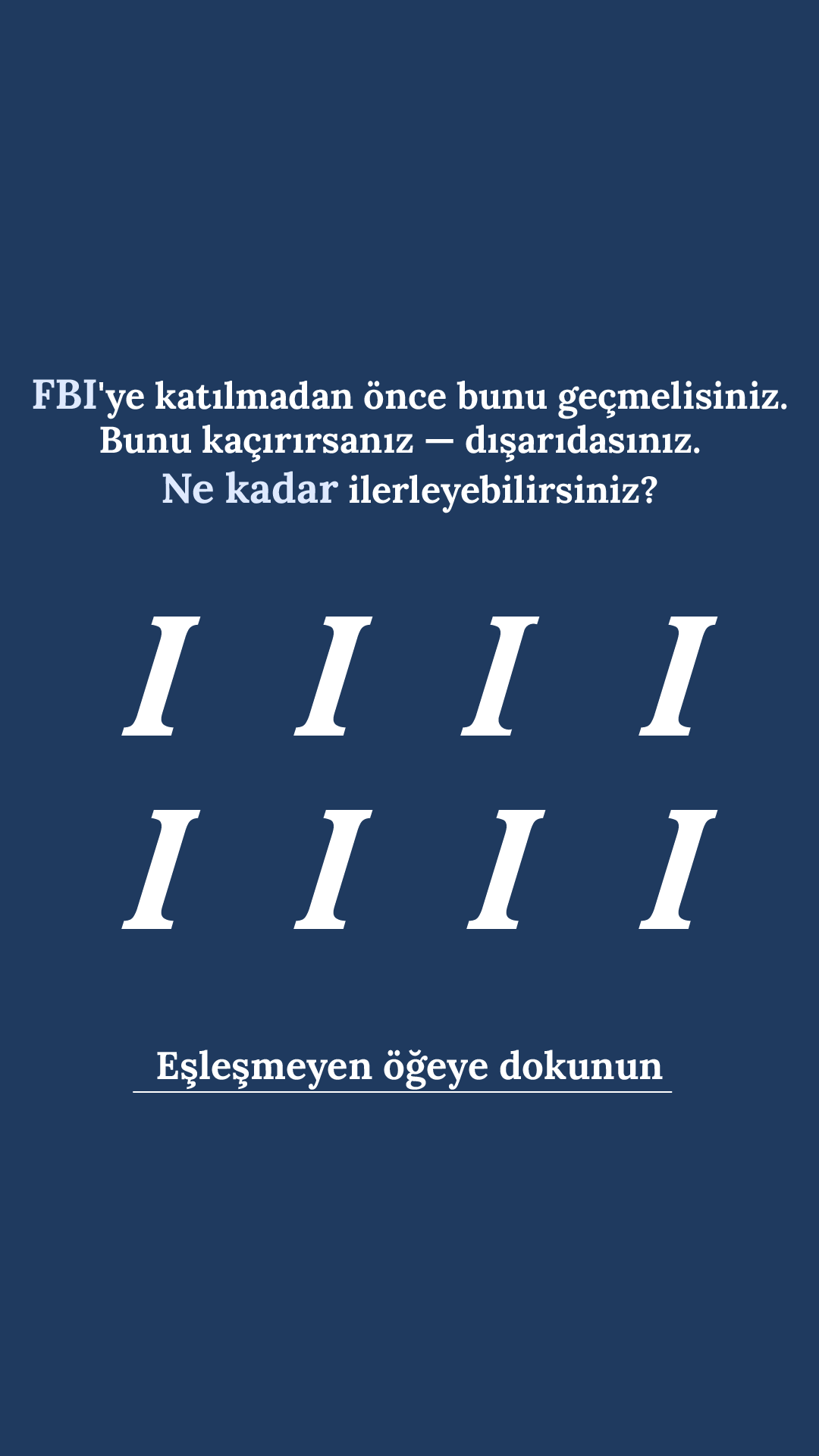 International Brain Test Facebook ad