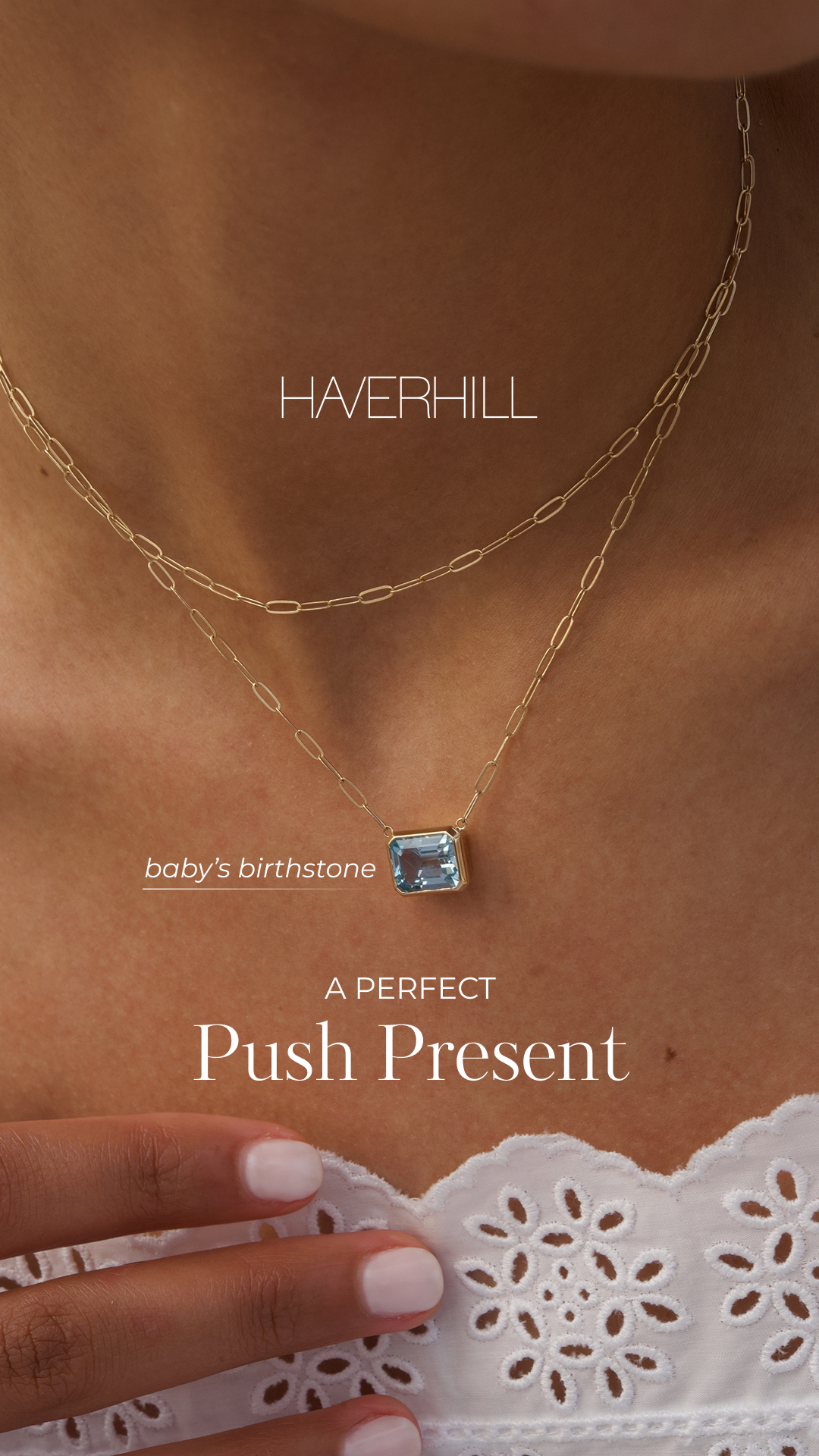HAVERHILL Collection Facebook ad: 14k Gold Birthstone Jewelry
