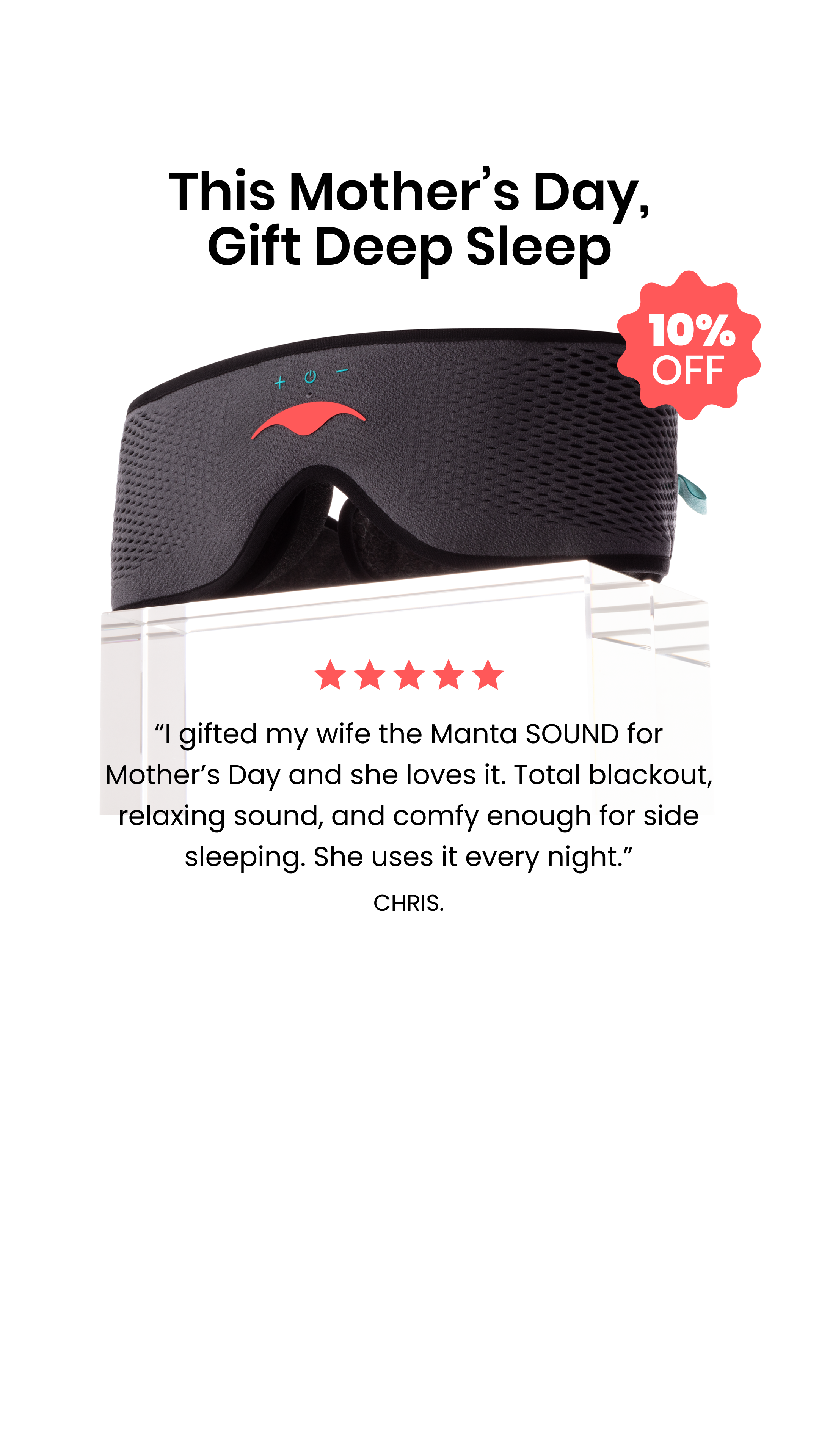 Manta Sleep Facebook ad