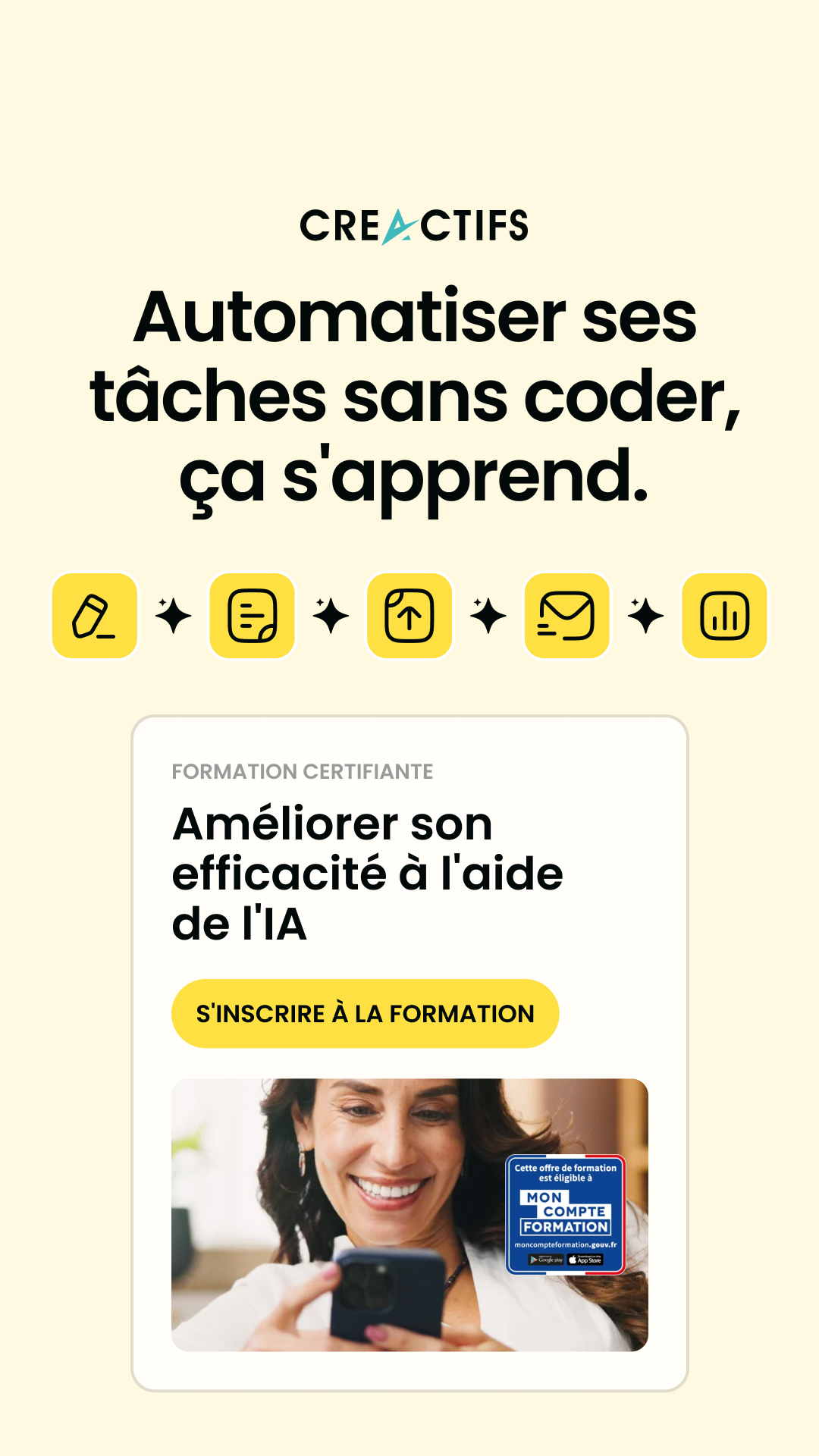 CréActifs - Création, Reprise et Développement d'Entreprise Facebook ad from Aug 27, 2026