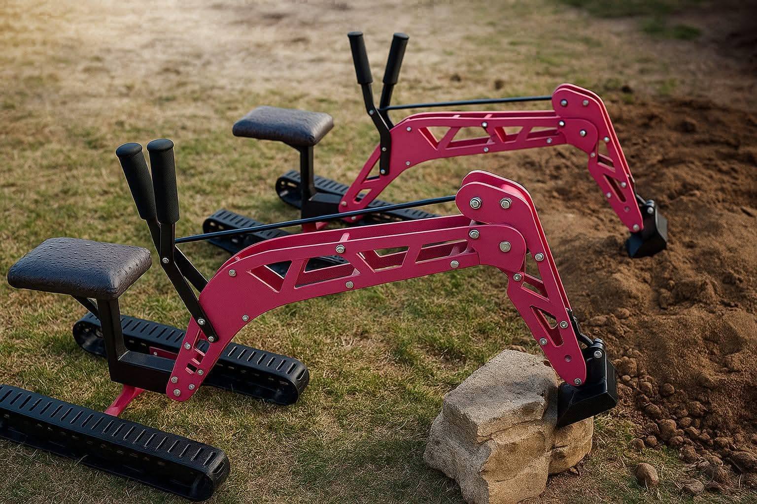 Metal art Facebook ad: KIDS EXCAVATOR, LEKKER SPEELDING VIR DIE KINDERS!