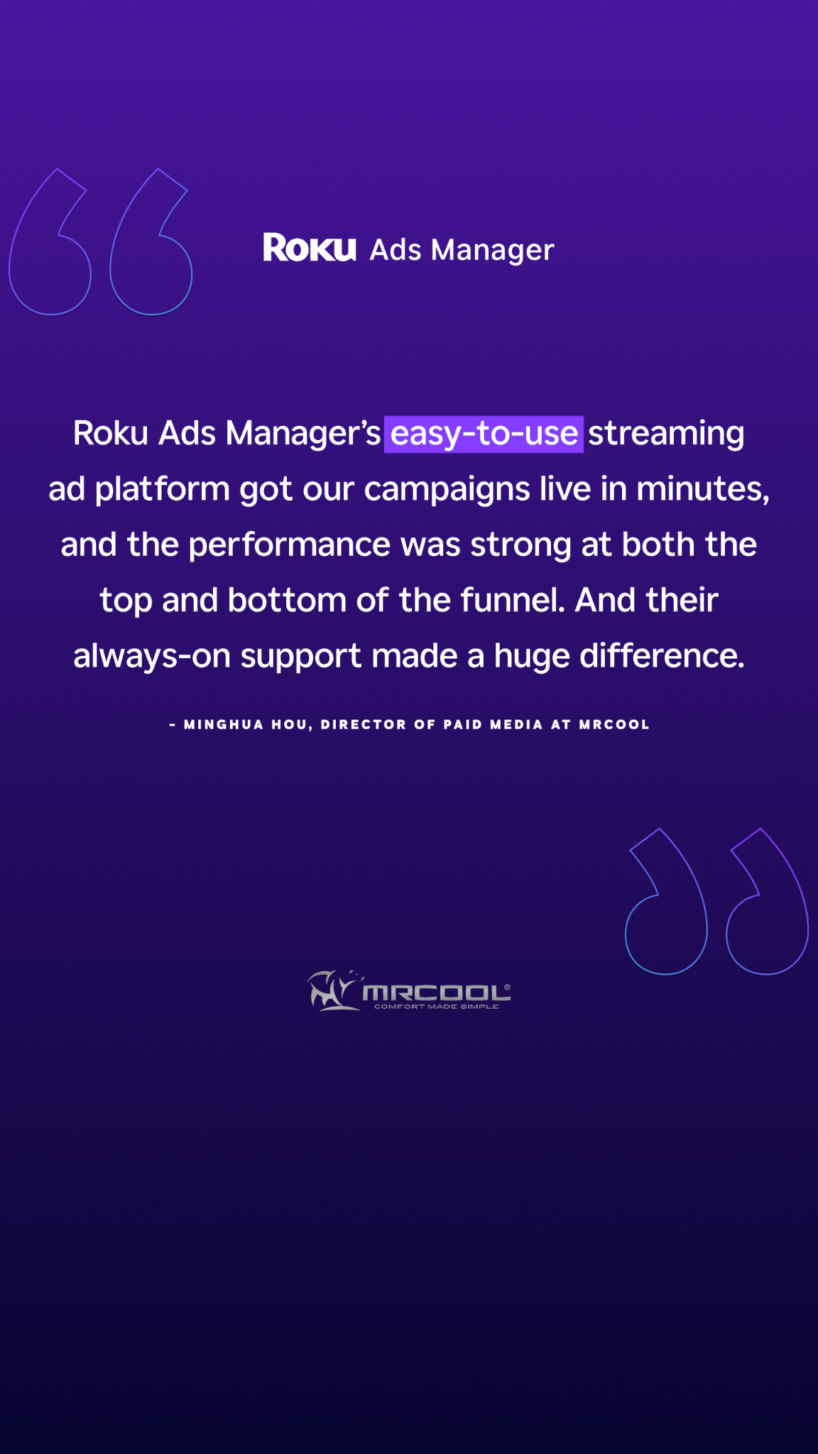 Roku Advertising Facebook ad