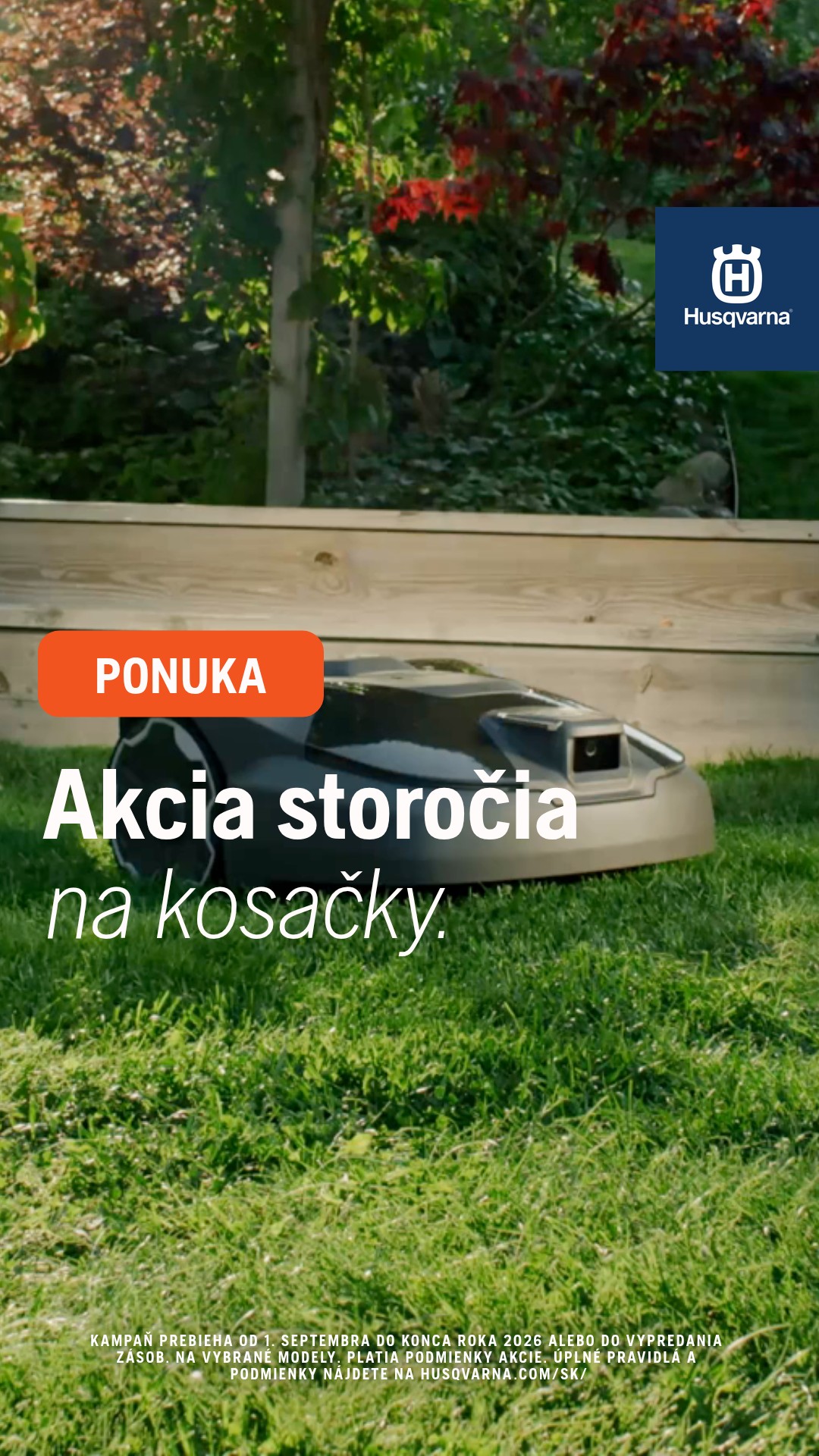 Husqvarna Slovensko Facebook ad: Časovo obmedzená ponuka