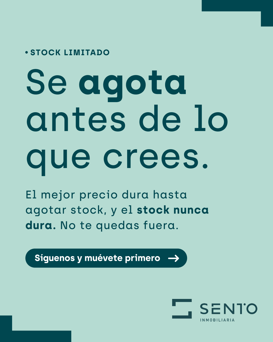 Sento Inmobiliaria Facebook ad: En inversión inmobiliaria, enterarte antes puede marcar la…